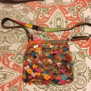 Floral crossbody purse